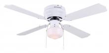  CF15542411S - CFan 42", Neptune, White, Hugger, 1 Light