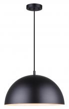  IPL734B01BK - SADIE, IPL734B01BK, MBK Color, 1 Lt Rod Pendant, 100W Type A, 15.75" W x 11.25 - 59.25" H