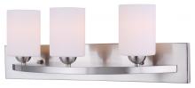  IVL370A03BPT - Hampton, 3 Lt Vanity, Line Painted Glass, 100W Type A19, 24" x 8 1/2" x 7"