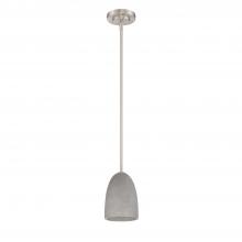  PF66-1LPE-SN - MAYSEN series 1 Light Cement shade Pendant