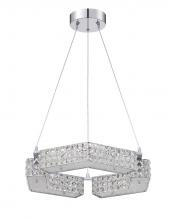 Kendal PF64-6L21-CH - CARINA series 6 Light 21 in. Optic Crystal Pendant in a Chrome finish