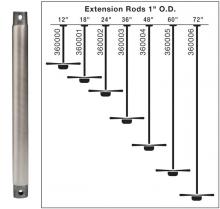  360000BAB - Fan Down Rod 12 Inch (10 pack)