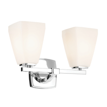  55215CH - Marant 14.25" 2-Light Vanity Light with Opal Glass in Chrome