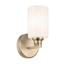  55224CPZ - Gioe 9.5" 1-Light Wall Sconce with Opal Glass in Champagne Bronze