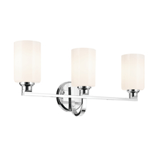  55226CH - Gioe 24.25" 3-Light Vanity Light with Opal Glass in Chrome