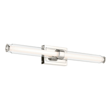  55239PNLED - Laurene 31" Linear Bath Bar Large LED with Clear Glass in Chrome