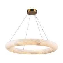 Artcraft AC7469BR - Camila Collection 1-Light 27" Chandelier Brushed Brass