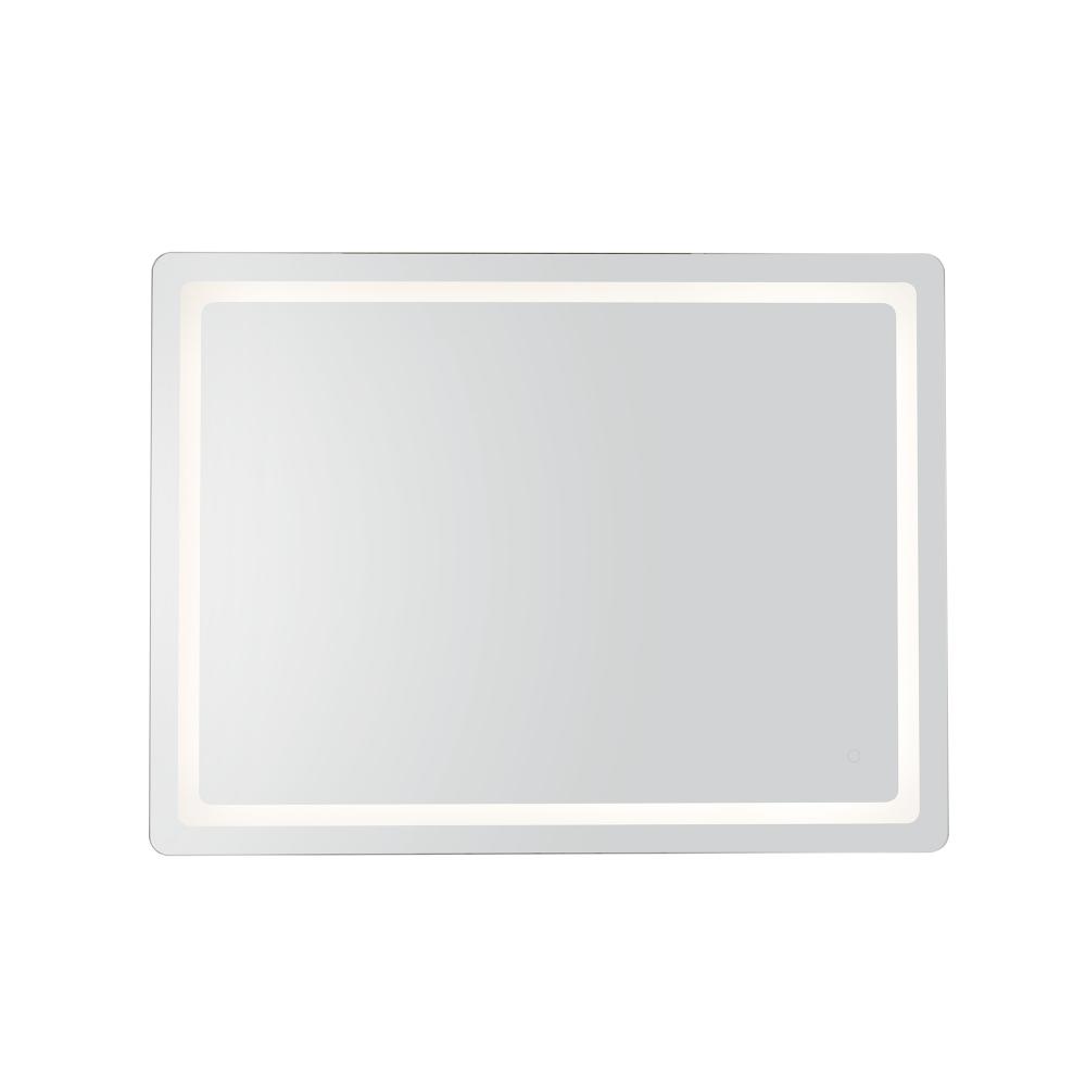 Seneca 32-in Sandblasted Merc Edge LED Vanity Mirror