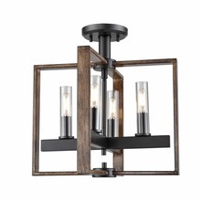  DVP30211GR+IW-CL - Blairmore 4 Light Semi-Flush Mount