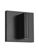 Visual Comfort & Co. Modern Collection 700OWLYD9305BUNV - Modern Lloyds LED 5 Outdoor Wall Sconce Light in a Black Finish