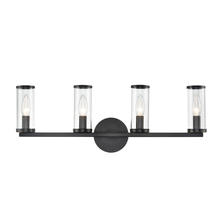 Alora Lighting WV309044UBCG - Revolve Clear Glass/Urban Bronze 4 Lights Wall/Vanity