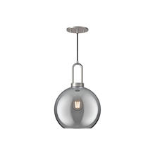 Alora Lighting PD601710BNSM - Soji 10-in Brushed Nickel/Smoked Solid Glass 1 Light Pendant